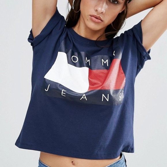 Tommy Hilfiger Tops - Tommy Hilfiger Cropped Shirt